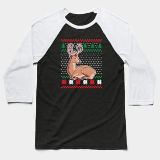 Ugly Christmas Sweaters Deer Baseball T-Shirt